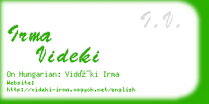 irma videki business card